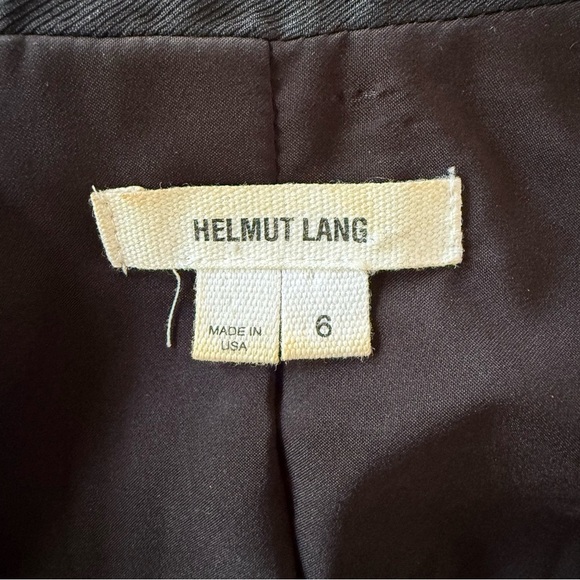 HELMUT LANG BLAZER leather SIZE 6 - Picture 9 of 11